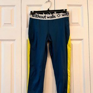 Without Walls Logo Yellow Striped Leggings